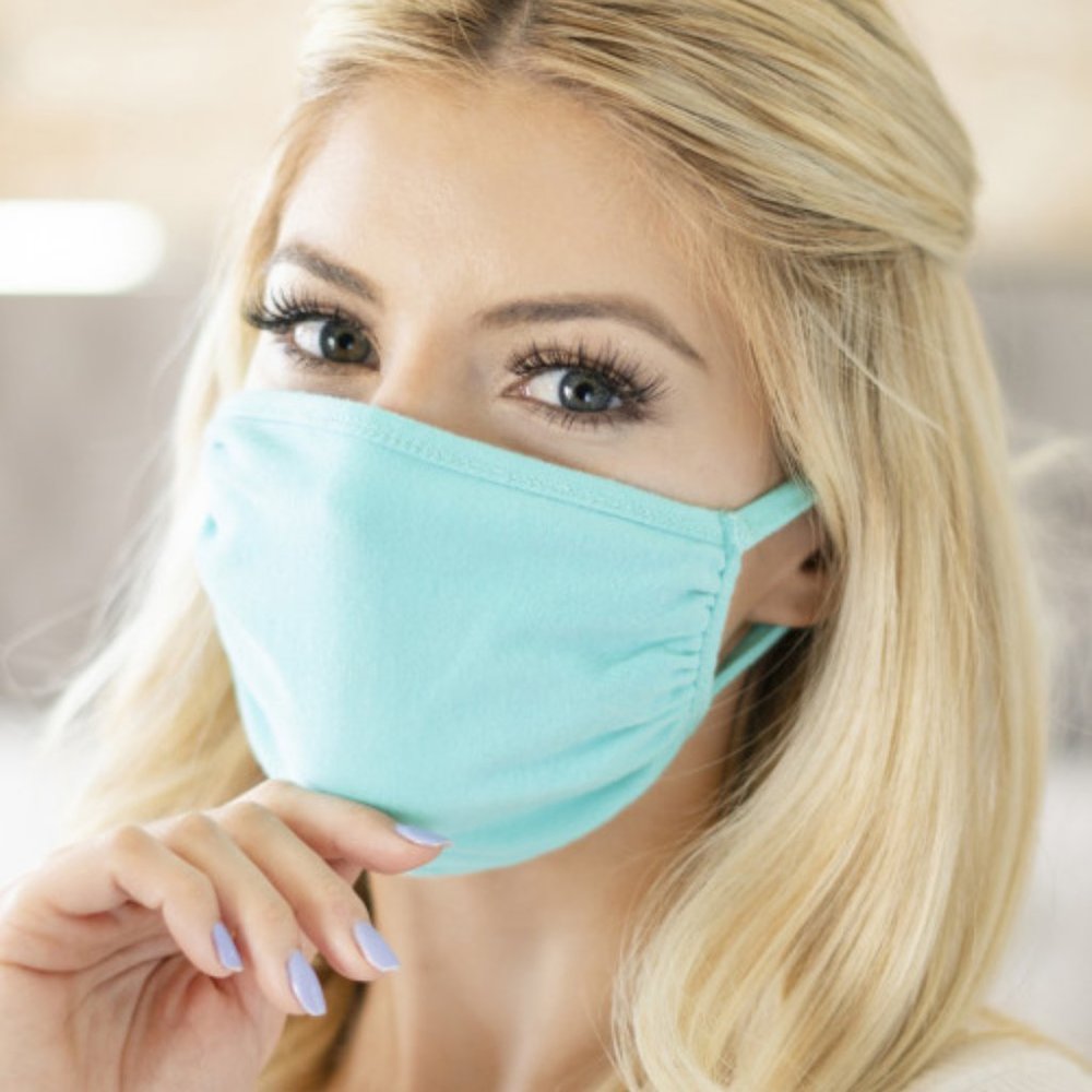 2 for 20! Mint color face mask